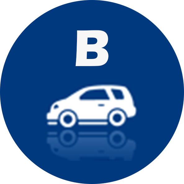 PKW bis 3,5 Tonnen, maximal 9 Sitze.