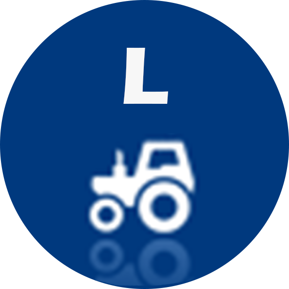 Landwirtschaftliche Fahrzeuge bis 40 km/h, Anhänger bis 25 km/h.